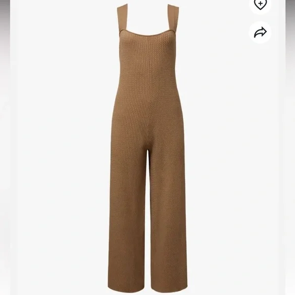 Weworewhat Wide Leg Cable Knit Jumpsuit size M NWT - Picture 3 of 9